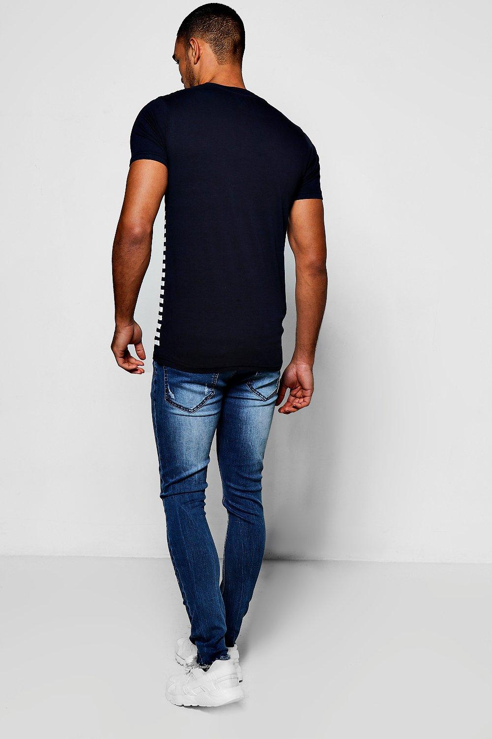 Mid Blue Super Skinny Jeans With Paint Splatter | boohoo Mid Blue Super Skinny Jeans With Paint Splatter | boohoo